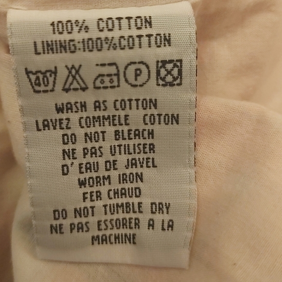 Toast Sleeveless Check UK Size 14 Sun Top 100% Cotton Orange White Fully Lined - Picture 7 of 8